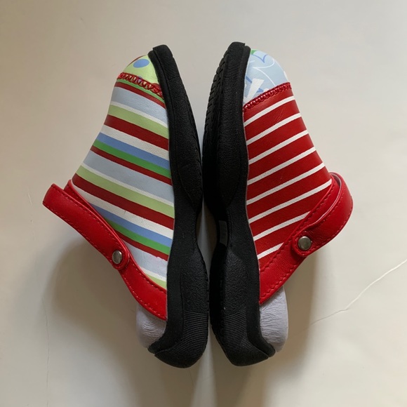 New Hanna Andersson Comfy Swedish Clog Leather Shoe Holiday Christmas US 11 EU28 - Picture 5 of 8